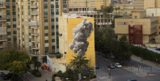 Escif - La Guerra Comienza Aqui, mural Valencia