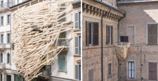 Tadashi Kawamata. Nests in Milan
