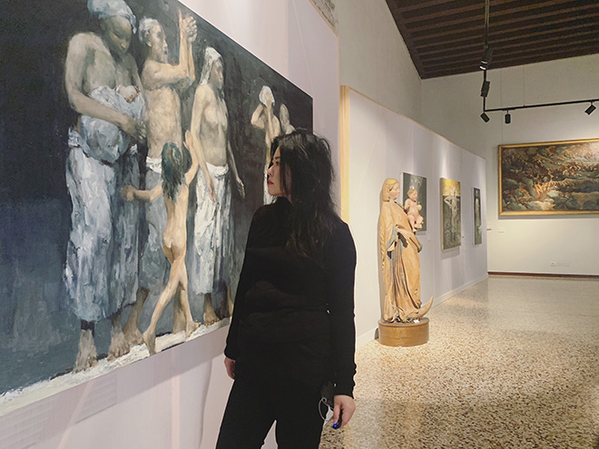 Cen Long - Invisible Passages, installation view, Scala Contarini del Bovolo a Venezia