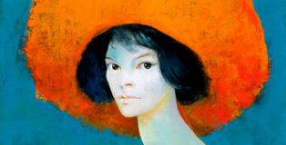 Leonor Fini, Autoritratto (dettaglio), 1968, olio su tela, Civico Museo Revoltella – Galleria d’Arte Moderna