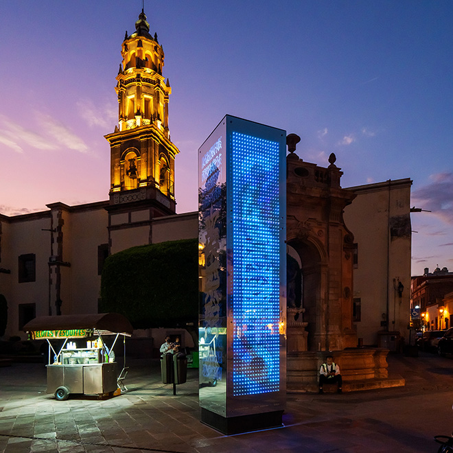 @saidokins, Refraktur. Site Specific Installation, Querétaro. México. 2022. Photo: Leonardo Luna