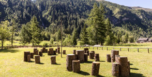 Michelangelo Pistoletto - Il Terzo Paradiso. Photo credit: Giacomo Buzio, Courtesy of Courmayeur Mont Blanc