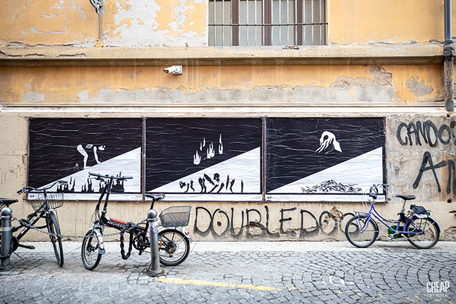 CHEAP - (On fire) Open call for artists, Street poster art, Bologna, 2022. Photo credit: Margherita Caprilli