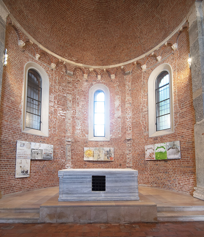 Radek Szlaga - KILL YOUR IDOLS, installation view, Basilica di San Celso, Milano. Photo credit: Francesca Rossi