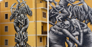 Phlegm - Roots, appARTEngo, Stigliano, 2022. Photo credit: Italo Massari