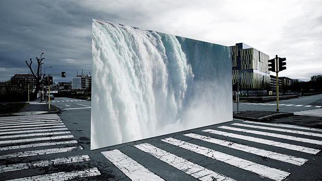 Bruna Rotunno - WalkWays - Watefall Installazione video NFT