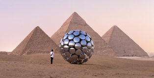 SpY - ORB, Piramidi di Giza, Cairo, Egypt, 2022. Photo credit: Ruben P. Bescos