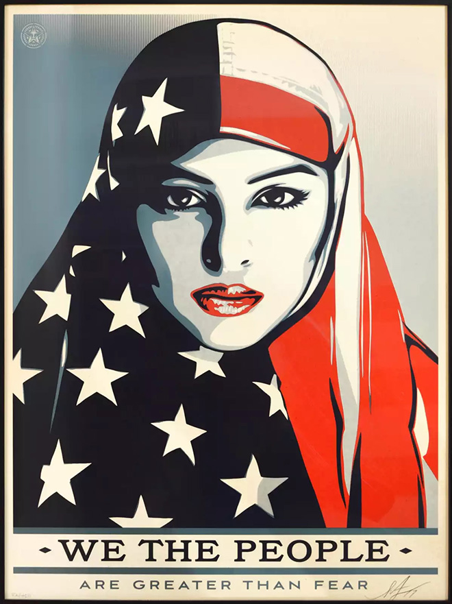 Shepard Fairey - We the people, 2017, serigrafia, 46x61