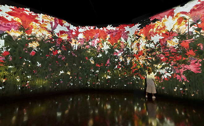 teamLab, Proliferating Immense Life, 2020, Interactive Digital Installation, Sound: Hideaki Takahashi ©teamLab