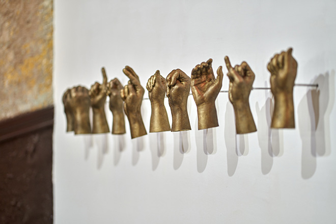 Yoan Capote - Abstinencia (tolerancia), 2022, bronzo, dimensioni variabili, 2022. Courtesy: the artist and GALLERIA CONTINUA Photo by: Nestor Kim.