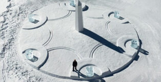 Daniel Arsham - Light & Time, installation for Hublot, Zermatt, Switzerland. Photo credit: Gabriele Di Martino