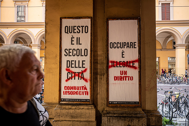 CHEAP per FUORI! - Anna Rispoli, ATTRRRRITO: Teoria e tecnica dell'indisciplina di strada, Street Poster Art, Bologna. Photo credit: Margherita Caprilli