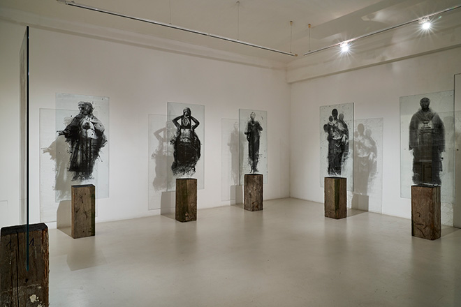 Gonzalo Borondo - Substratum, SpazioC21 in Palazzo Brami, Reggio Emilia.  Photo credit: Fabrizio Cicconi