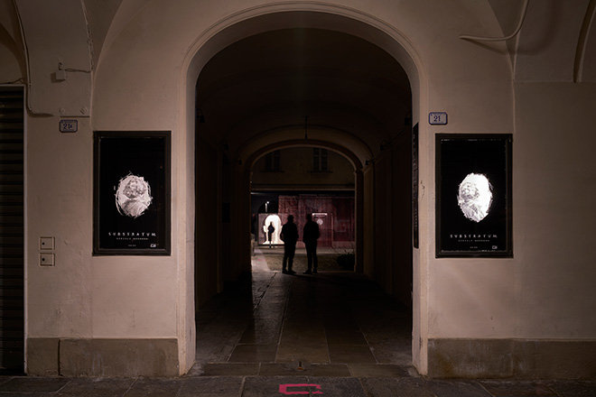 Gonzalo Borondo - Substratum, SpazioC21 in Palazzo Brami, Reggio Emilia.  Photo credit: Fabrizio Cicconi