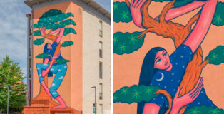Nian - Tra Terra e Cielo, murale, quartiere 4, Firenze.