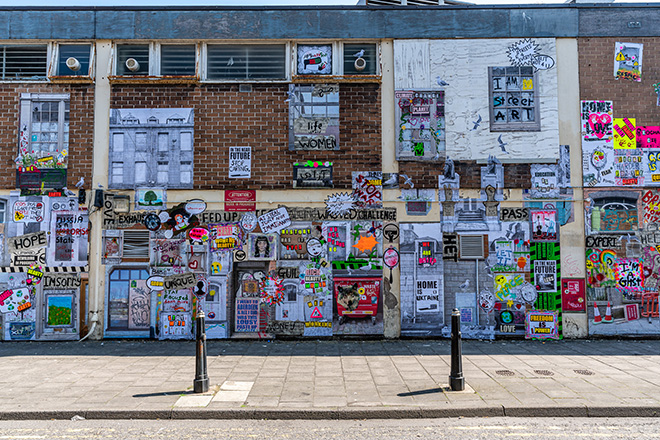 Aida Wilde - Poster art, Crooked Lane, Nuart Festival 2023, Aberdeen. Photo: @bktallman