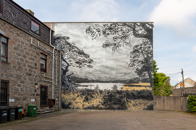 Escif - Nuart Festival 2023, Aberdeen. Photo: @bktallman