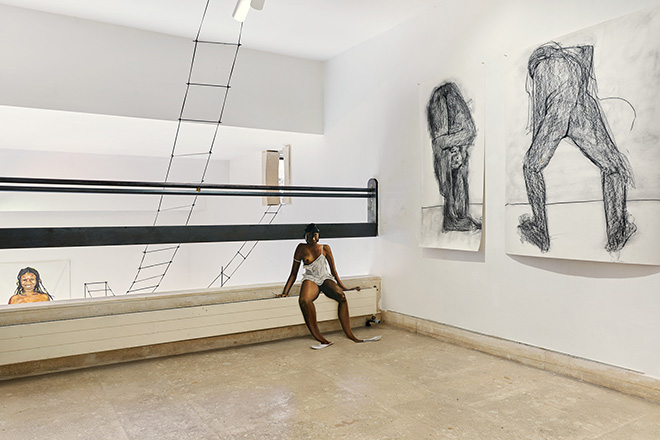 Monilola Olayemi Ilupeju - Gymnasia, A plus A Gallery, 2023, exhibition view. Photo credit: Clelia Cadamuro