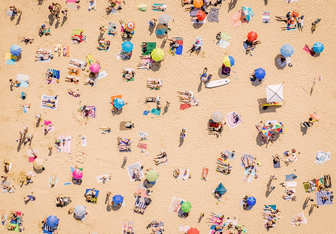 Simon Heather - Beach Bliss, Primo classificato, Wildlife, Drone Photo Awards 2023