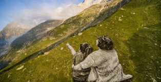Saype - Une Grande Dame, Skyway Monte Bianco | Courmayeur Mont Blanc