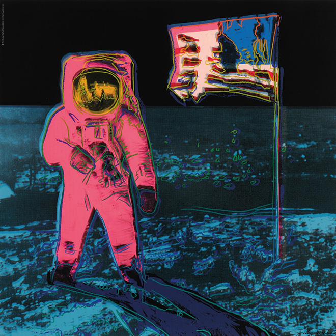 Andy Warhol - Moonwalk, 1987, serigrafia. ©The Andy Warhol Foundation for the Visual Arts-Inc..