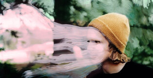 Lucia Simone - Obe Experience, digital photo collage & digital painting on hahnemuhle, monotype, 65 X 100 cm, 2023
