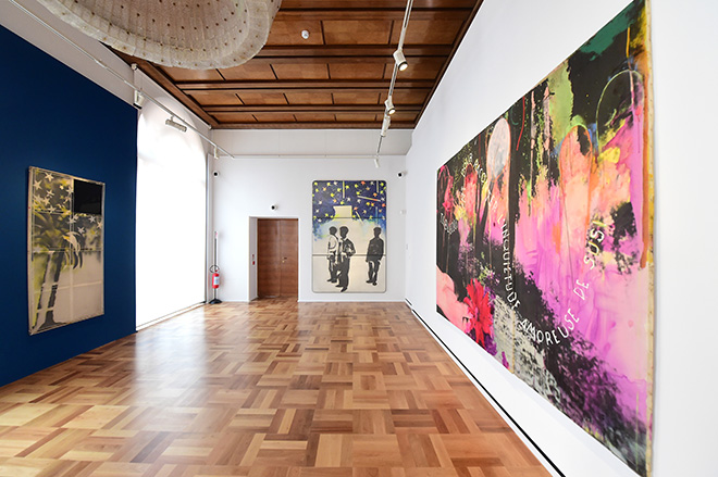 Mario Schifano: il nuovo immaginario. 1960-1990, installation view, Gallerie d’Italia - Napoli, museo di Intesa Sanpaolo. photo credit:  Roberto Serra