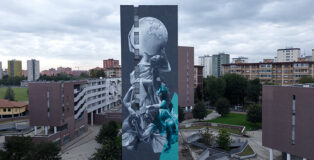 JDL - Atlas, Murale, Quartiere Gallaratese, Milano. Photo credit: Wit Design SRL