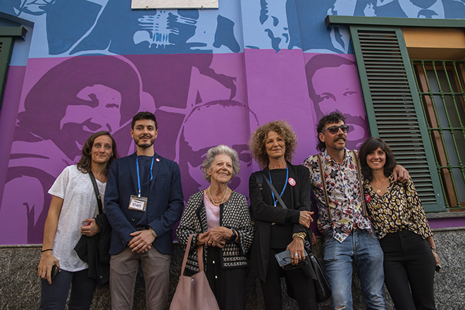 Inaugurazione Murale dei Diritti,  via Ortica 1, Milano - OrMe, Ortica Memoria di Milano. Photo credit: Riccardo Marchesi