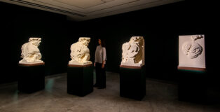 Quayola, Pluto #F_03_S4, 2020, serie di 4 sculture in poliuretano espanso, 40 x 55 x 80 (h) cm ciascuna