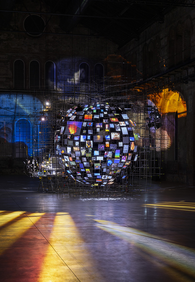 Sarah Sze - METRONOME. photo credit: Andrea Rossetti for OGR Torino