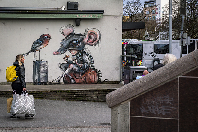 Hera - Mural, Stavanger. Photo credit: @bktallman