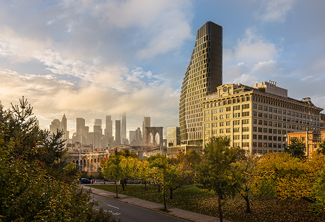 Olympia Dumbo - Building exterior. Photo credit: Pavel Bendov