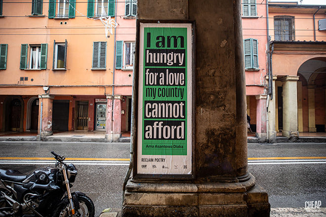 CHEAP - RECLAIM POETRY, Bologna. Photo credit: Margherita Caprilli