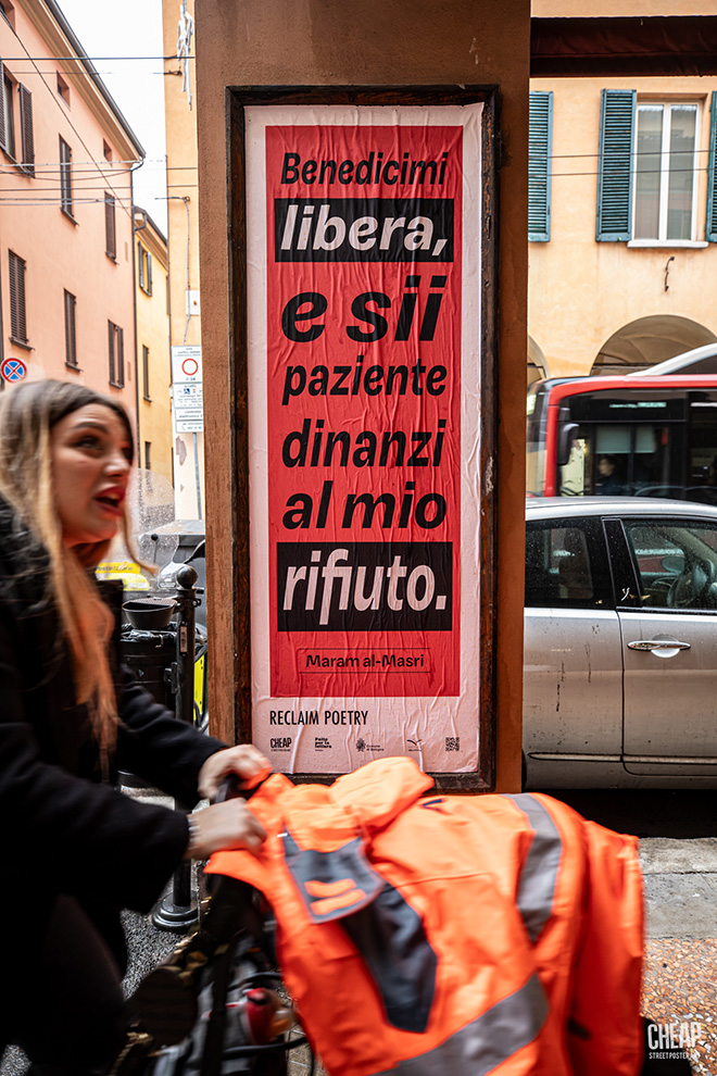 CHEAP - RECLAIM POETRY, Bologna. Photo credit: Margherita Caprilli