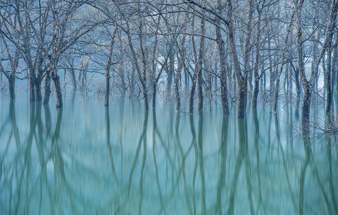 COMMENDED, LANDSCAPE AND ENVIRONMENT PORTFOLIO, Travel Photographer of the Year 2023, Kazuaki Koseki, Japan Lake Shirakawa, Iide Town, Yamagata Prefecture, Japan