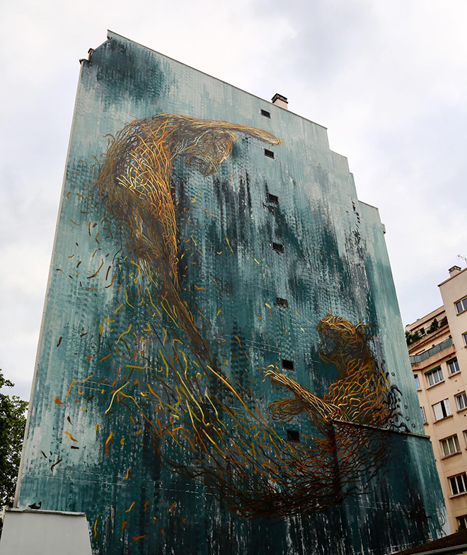 Daleast - Nouvelle fresque, 2019, 154 Boulevard Vincent Auriol, 75013 Paris