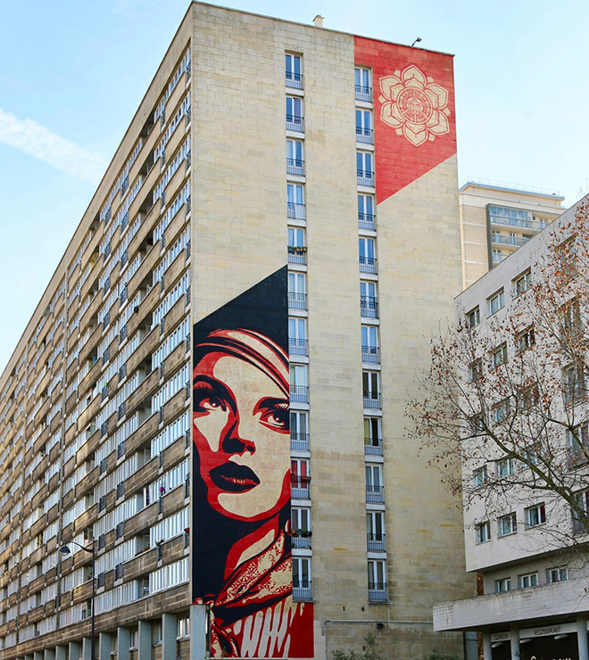 Obey Giant - Rise Above Rebel  2012, 93 rue Jeanne d’Arc, 75013 Paris