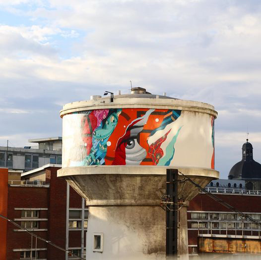 Tristan Eaton - Peace Tower, 2016, 47-83 Boulevard de l’Hôpital, 75013 Paris