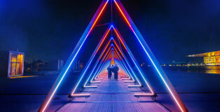 The Wave - Copenhagen Light Festival. Photo credit: Copenhagen Light Festival
