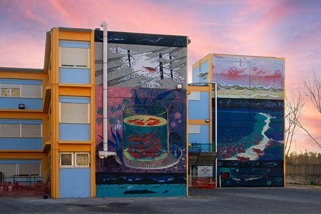L’evoluzione diventa poesia: il murale di Hitnes a Ostia