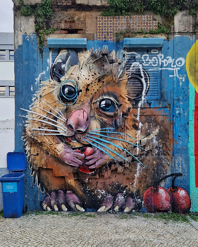 Bordalo II – “Cherry Mouse”