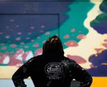 Hitnes (work in progress), murale a Ostia, ITC Paolo Toscanelli. Photo credit: Paolo Giannotti