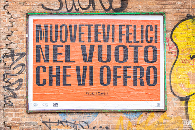 CHEAP - RECLAIM CAVALLI, Poster art, Bologna. Photo credit: Margherita Caprilli