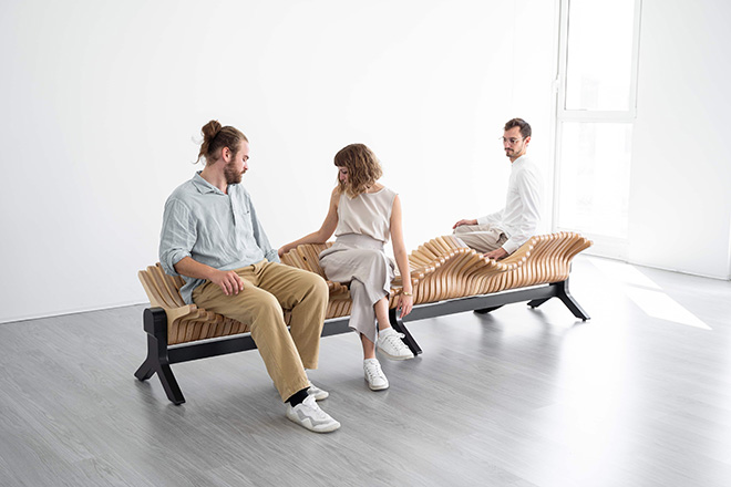 SurfBench - Designed by Kim André Lange (KALD GmbH). Photo credit: Francesca Bandiera