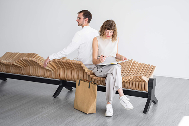 SurfBench - Designed by Kim André Lange (KALD GmbH). Photo credit: Francesca Bandiera