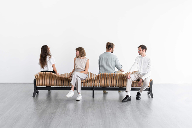 SurfBench - Designed by Kim André Lange (KALD GmbH). Photo credit: Francesca Bandiera