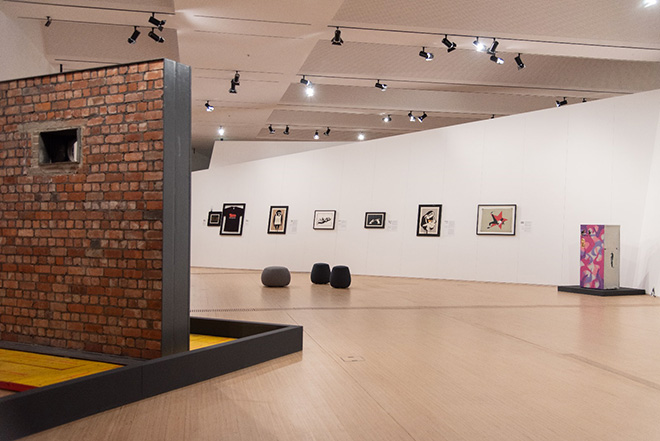 Installation view, Banksy. Painting Walls, M9 - Museo del ‘900 di Mestre