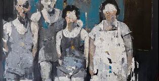 Massimo Lagrotteria, Senza titolo. Olio su tela, 70x80