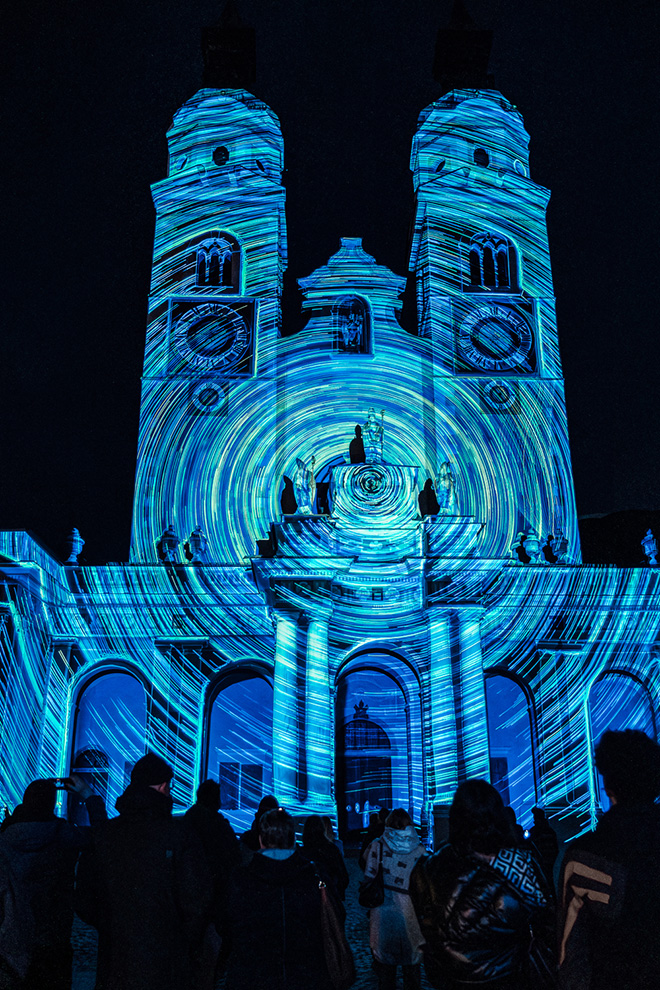 Water Light Festival 2024, Bressanone (BZ) - Onionlab, Climate. Photo credit: Brixen Tourismus, Michael Pezzei